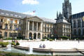 Rouen City Hall & St-Ouen Abbey Church. Rouen, France.