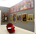 Gallery of paintings by Jacques-Emile Blanche at Rouen Museum of Fine Arts. Rouen, France.
