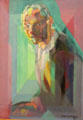 Self portrait by Jacques Villon at Rouen Museum of Fine Arts. Rouen, France.