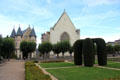 Chapel & fortified gateway at Angers Chateau. Angers, France.