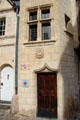 Historic building with mullion windows called the Crescent in recognition of an chivalric order created by King René in Angers old town. Angers, France.