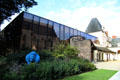 Modern extension on Angers Fine Arts Museum. Angers, France.