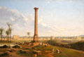 View of Column of Pompei & Alexandria painting by Lancelot-Théodore Turpin de Crissé at Angers Fine Arts Museum. Angers, France.