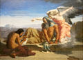 Prophet Jeremiah dictates his Prophecies painting by Henri Lehmann at Angers Fine Arts Museum. Angers, France.
