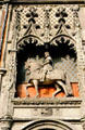 Equestrian statue of king Louis XII over portal to Blois Chateau. Blois, France.