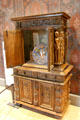 Cupboard in two sections from France at Blois Chateau. Blois, France.