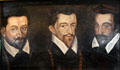 Three sons of Duc François de Guise: Charles - Duc de Mayenne; Henri de Lorraine - Duc de Guise; Louis - Cardinal de Lorraine painting at Blois Chateau. Blois, France.