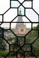 Saint Vincent de Paul church seen through windows of Blois Chateau. Blois, France.