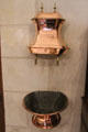 Copper water dispenser in kitchen at Chenonceau Chateau. Chenonceau, France.