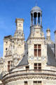 Renaissance details of Chambord Chateau. Chambord, France.