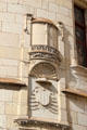 Cardinal's hat on shield over entrance at Chaumont-Sur-Loire. France.