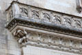 Carved figure supporting exterior balcony at Chaumont-Sur-Loire. France.