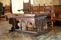 Italian-style walnut table Council Chamber at Chaumont-Sur-Loire. France.
