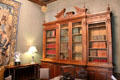 Bookcase in library at Chaumont-Sur-Loire. France.
