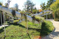 Hanging garden entry by Floriana Marty & Florian Vanderdonckt in 2019 International Garden Festival at Chaumont-Sur-Loire. France.