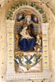 Madonna & Child ceramic by Luca della Robbia of Florence in Chapel at Chateau D'Ussé. Ussé, France.