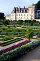 Formal gardens at Villandry Chateau. Villandry, France.
