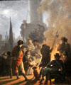 French revolution bivouac painting by Nicolas-Antoine Taunay at Orleans Beaux Arts Museum. Orleans, France.
