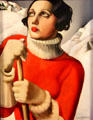 Saint-Moritz painting by Tamara de Lempicka at Orleans Beaux Arts Museum. Orleans, France