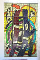 Stained glass window at Musée National Fernand Léger. Biot, France.