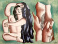 La Baigneuse painting at Musée National Fernand Léger. Biot, France.