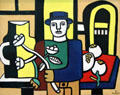 L'Homme au chapeau bleu painting at Musée National Fernand Léger. Biot, France.