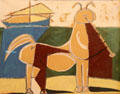 Centaur & Ship paint & charcoal by Pablo Picasso at Picasso Museum. Antibes, France.