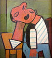 Fisherman at a Table painting by Pablo Picasso at Picasso Museum. Antibes, France.