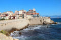 Ramparts from time when Antibes was frontier outpost. Antibes, France.