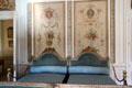 Blue bedroom at Villa Ephrussi de Rothschild. Saint Jean Cap Ferrat, France.