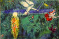 Adam & Eve expelled from Paradise painting by Marc Chagall at Chagall Museum. Nice, France.