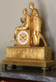 1st Empire clock in smoking room at Masséna Museum. Nice, France.