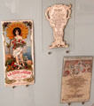 Graphics about town of Nice at Masséna Museum. Nice, France.