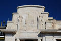 Art-deco art work on Palais de la Mediterranee hotel on Promenade des Anglais. Nice, France
