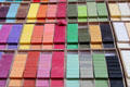 Multi-colored olive oil soaps in shop in Old Nice. Nice, France