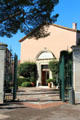 Entrance gate to Museum of the Annonciade. St Tropez, France.