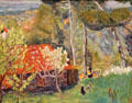 Farmhouse with red roof painting by Pierre Bonnard at Museum of the Annonciade. St Tropez, France.