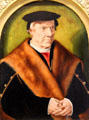 Portrait of a man attrib. Bartholomaüs Bruyn of Werden at Beaux-Arts Museum. Lyon, France.