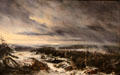 Episode in Campaign of Russia painting by Nicolas Toussaint Charlet at Beaux-Arts Museum. Lyon, France.