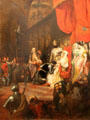 Crowning of Ines of Castro in 1361 painting by Pierre Charles Comte at Beaux-Arts Museum. Lyon, France.