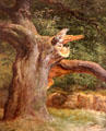 Tree struck by lightning painting by André Giroux at Beaux-Arts Museum. Lyon, France.