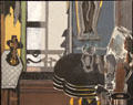 Salon painting by Georges Braque at Beaux-Arts Museum. Lyon, France.