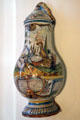 Ceramic wall mounted liquid dispenser at Musées des Arts Décoratifs. Lyon, France.