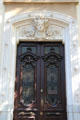 Entrance door at Lumière Museum. Lyon, France.