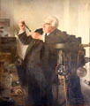 Portrait of Louis Lumière by Alexis Vollon at Lumière Museum. Lyon, France.