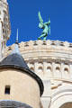 St Michael atop Basilique Notre-Dame de Fourvière. Lyon, France.