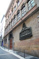 Silk Condition Chamber wherein silk industry checked quality of fabrics to prevent fraud, now a cultural center library. Lyon, France.