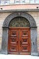 Entrance door of Silk Condition Chamber off Place des Terreaux. Lyon, France.