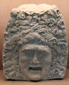 Roman stone funerary mask of tragic figure at Papal Palace. Avignon, France.