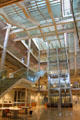 Interior atrium at Carrée d'Art. Nimes, France